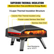 VEVOR Gas Pizza Oven, Stainless Steel Propane Pizza Oven, Gas Fire Pizza Oven with 12