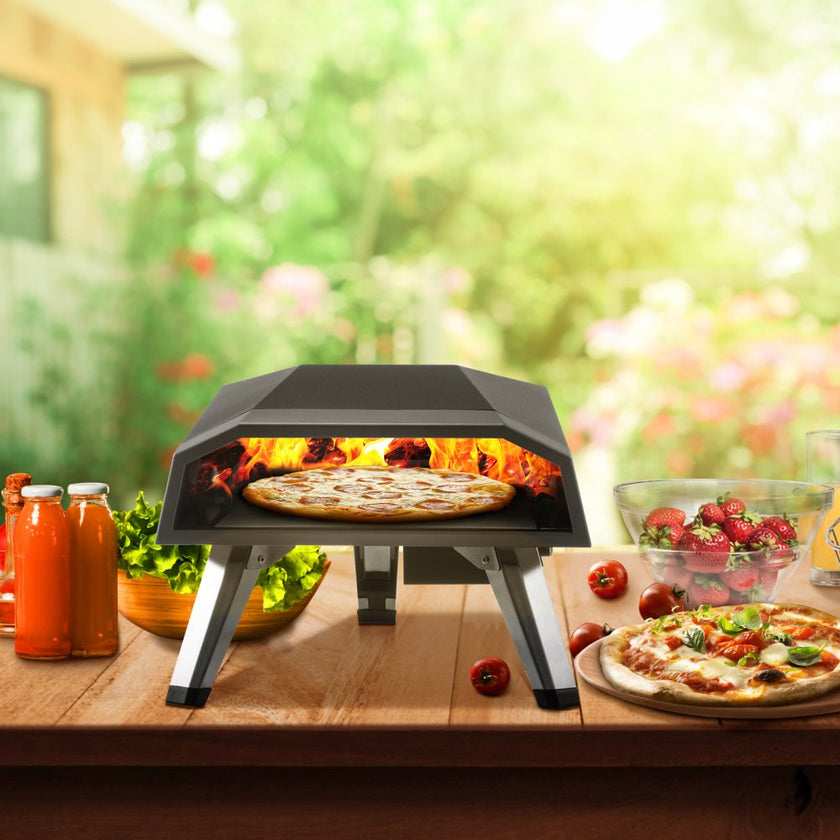VEVOR Gas Pizza Oven, Stainless Steel Propane Pizza Oven, Gas Fire Pizza Oven with 12