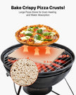 VEVOR Pizza Stone, 16 x 14 in Rectangular Cordierite Pizza Stone, Extra Large Baking-Stone with Scraper, 0.6 in Thick Heat-Resistant Cordierite, for Kitchen Oven, Baking Bread & Pizzas, BBQ Grilling