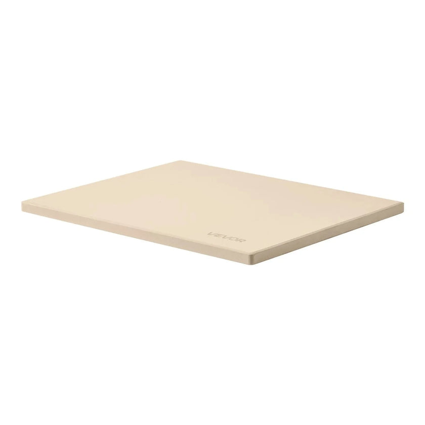 VEVOR Pizza Stone, 16 x 14 in Rectangular Cordierite Pizza Stone, Extra Large Baking-Stone with Scraper, 0.6 in Thick Heat-Resistant Cordierite, for Kitchen Oven, Baking Bread & Pizzas, BBQ Grilling
