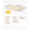VEVOR Pizza Stone, 20 x 14 in Rectangular Cordierite Pizza Stone, Extra Large Baking-Stone with PP Scraper, 0.67 in Thick Heat-Resistant Cordierite, for Oven, Baking Bread & Pizzas, BBQ Grilling