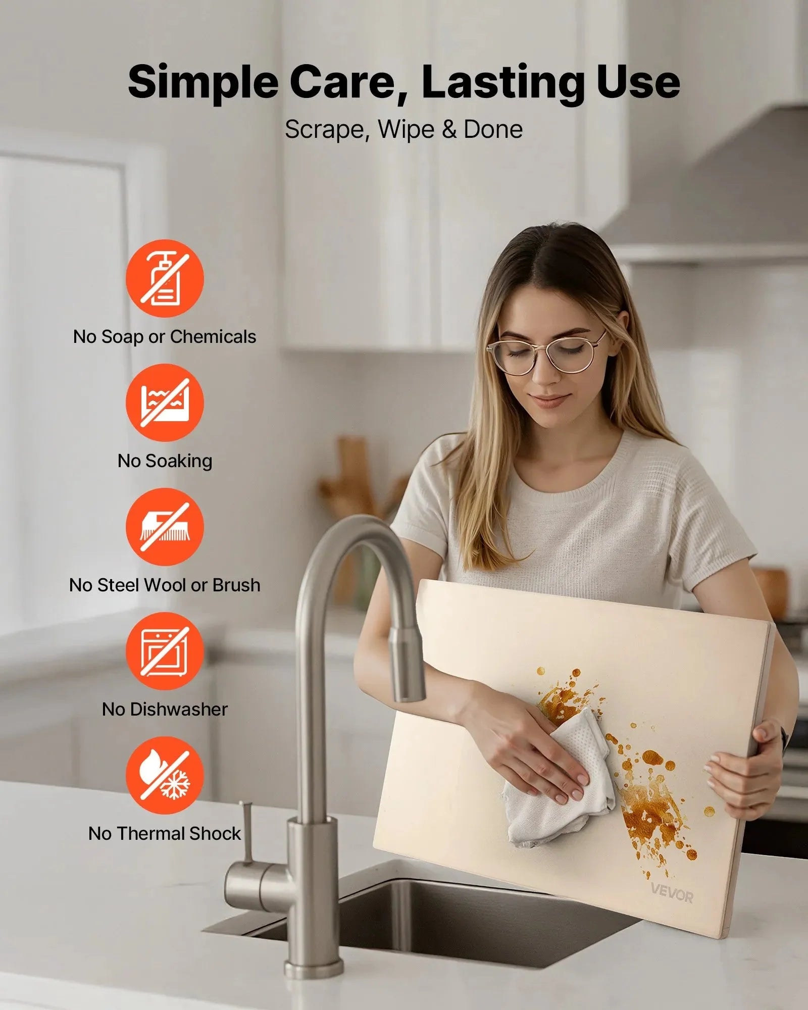 VEVOR Pizza Stone, 20 x 14 in Rectangular Cordierite Pizza Stone, Extra Large Baking-Stone with Aluminum Peel, 0.6 in Thick Heat-Resistant Cordierite, for Oven, Baking Bread & Pizzas, BBQ Grilling