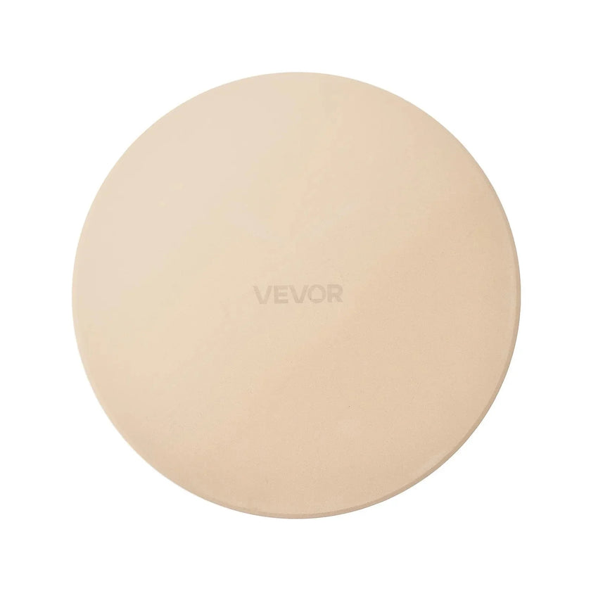 VEVOR Pizza Stone, 15 in Round Cordierite Pizza Stone, Extra Large Baking-Stone with Aluminum Peel, 0.67 in Thickness Heat-Resistant Cooking Cordierite, for Kitchen Oven, Baking Pizzas, BBQ Grilling