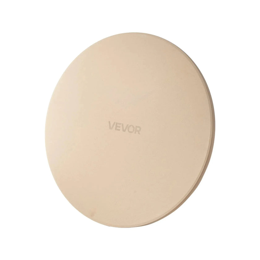 VEVOR Pizza Stone, 15 in Round Cordierite Pizza Stone, Extra Large Baking-Stone with Aluminum Peel, 0.67 in Thickness Heat-Resistant Cooking Cordierite, for Kitchen Oven, Baking Pizzas, BBQ Grilling