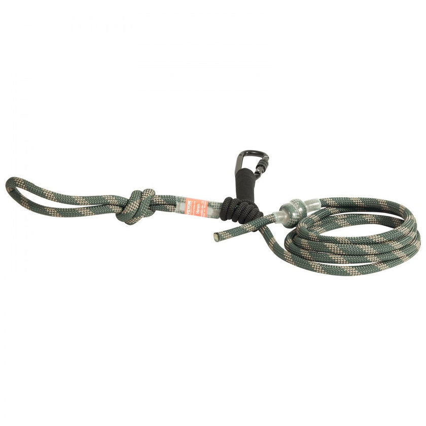 VEVOR Tree Stand Safety Rope, 9 ft/27.43M Treestand Lifeline Rope 30KN Breaking Tension, 0.6'' Hunting Safety Line with Prusik Knot, 2pcs Carabiner and Silencer, for Treestrap and Climbing