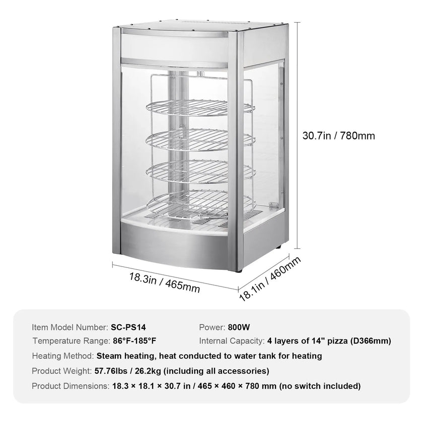VEVOR Food Warmer Display for 14