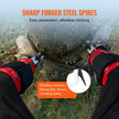 VEVOR Tree Climbing Spikes Climbing Spurs Gear Aluminum Arborist Equipment Red