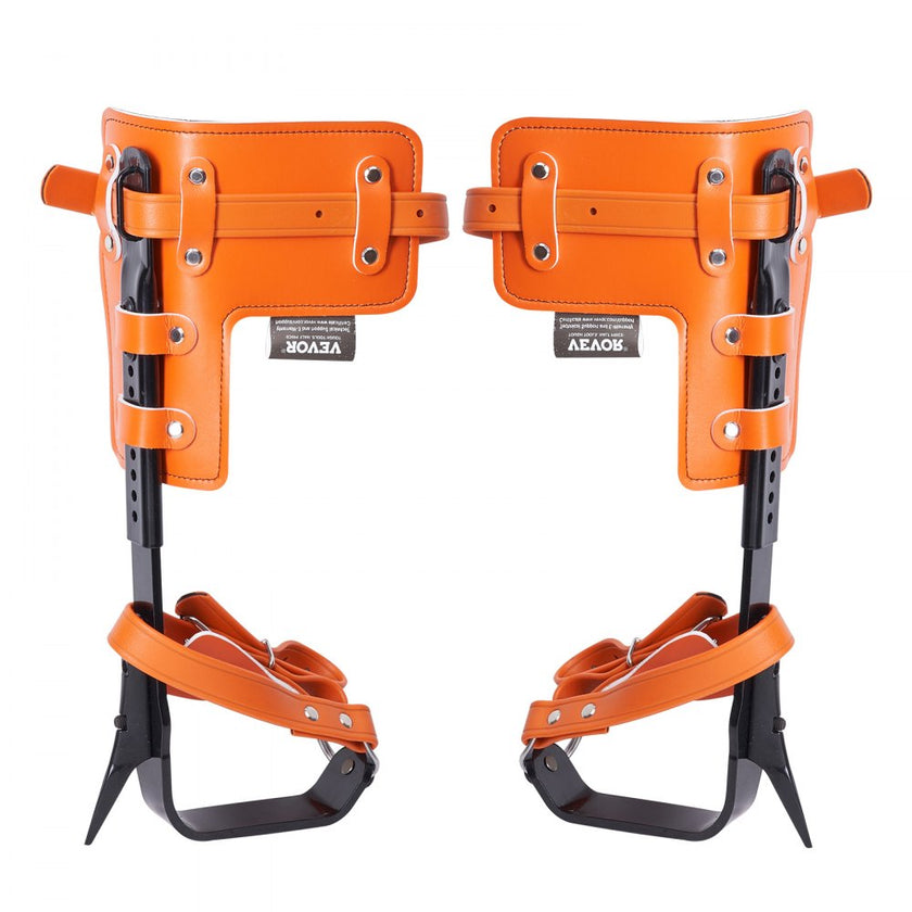 VEVOR Tree Climbing Spikes Climbing Spurs Alloy Steel Arborist Equipment Orange