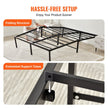 VEVOR 18 Inch Full Metal Bed Frame Platform, No Box Spring Needed, 1500 lbs Loading Capacity Embedded Heavy Duty Mattress Foundation with Steel Slat Support, Easy Assembly, Noise Free