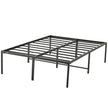 VEVOR 18 Inch Full Metal Bed Frame Platform, No Box Spring Needed, 1500 lbs Loading Capacity Embedded Heavy Duty Mattress Foundation with Steel Slat Support, Easy Assembly, Noise Free