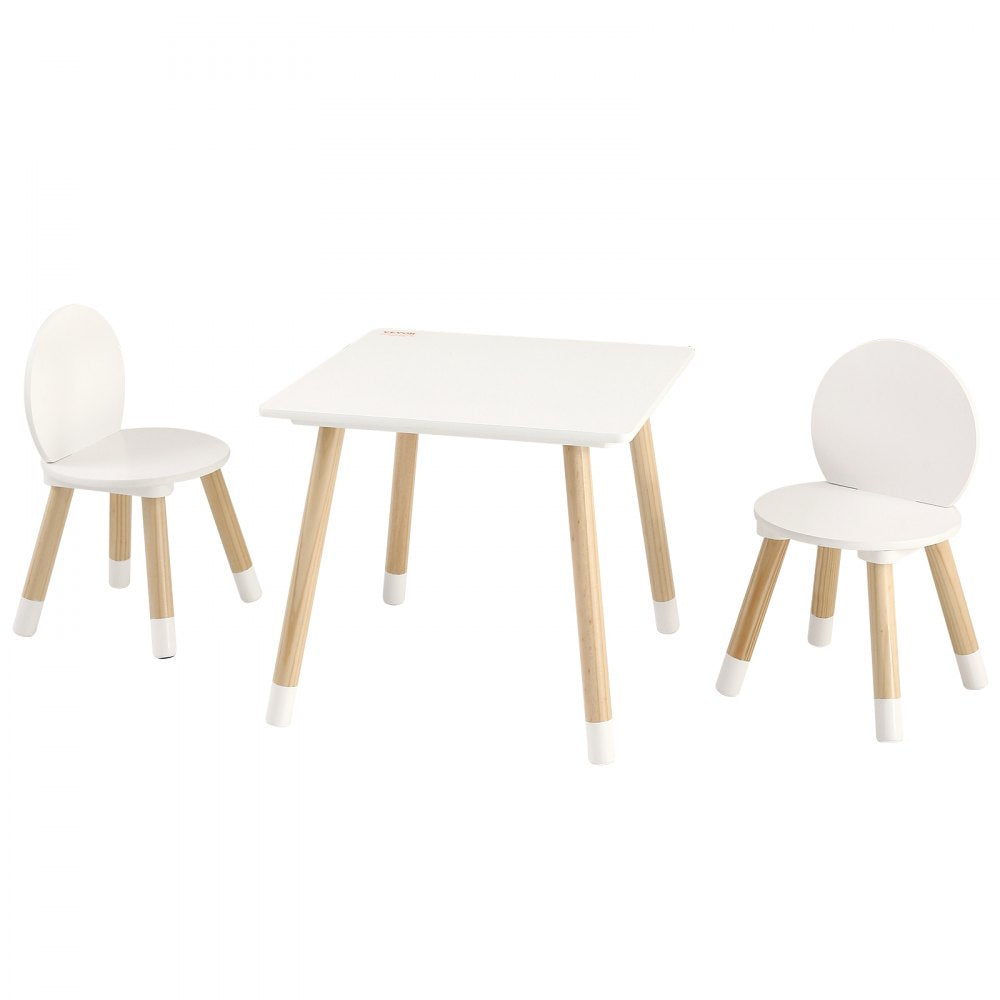 VEVOR Kids Table and 2 Chairs Set, Toddler Table and Chair Set, Children Multi-Activity Table for Art, Craft, Reading, Learning