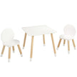 VEVOR Kids Table and 2 Chairs Set, Toddler Table and Chair Set, Children Multi-Activity Table for Art, Craft, Reading, Learning