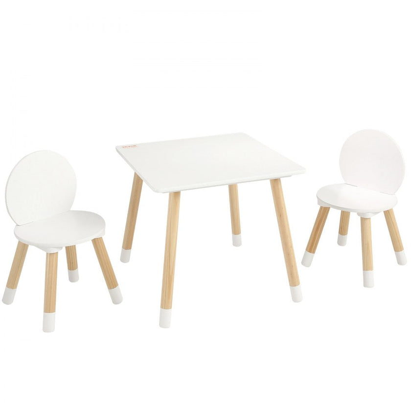 VEVOR Kids Table and 2 Chairs Set, Toddler Table and Chair Set, Children Multi-Activity Table for Art, Craft, Reading, Learning