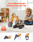 VEVOR Remote Control Excavator Toy 15 Channel 1:14 Scale RC Excavator Digger