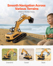 VEVOR Remote Control Excavator Toy 15 Channel 1:14 Scale RC Excavator Digger