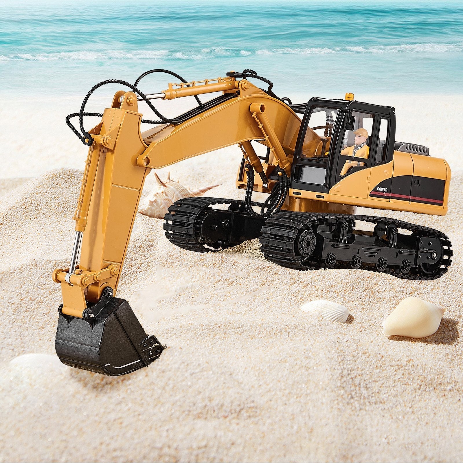 VEVOR Remote Control Excavator Toy 15 Channel 1:14 Scale RC Excavator Digger
