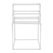 VEVOR Towel Rack 8-Bar Outdoor PVC Towel Holder for Poolside Spa Bathroom White