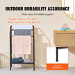 VEVOR Towel Rack 3 Bars Outdoor Towel Holder with Bottom Storage for Pool Spa