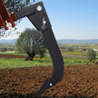 VEVOR Tractor Hitch Mounted Ripper, Heavy-Duty 18 Inch Box Scraper Shank, with 4 Hole Sites Box Blade, 2 Locating Pins Ripper Shanks, 2 Plough Tips Box Blade Shank Teeth, for CAT 0 and CAT 1 tractors
