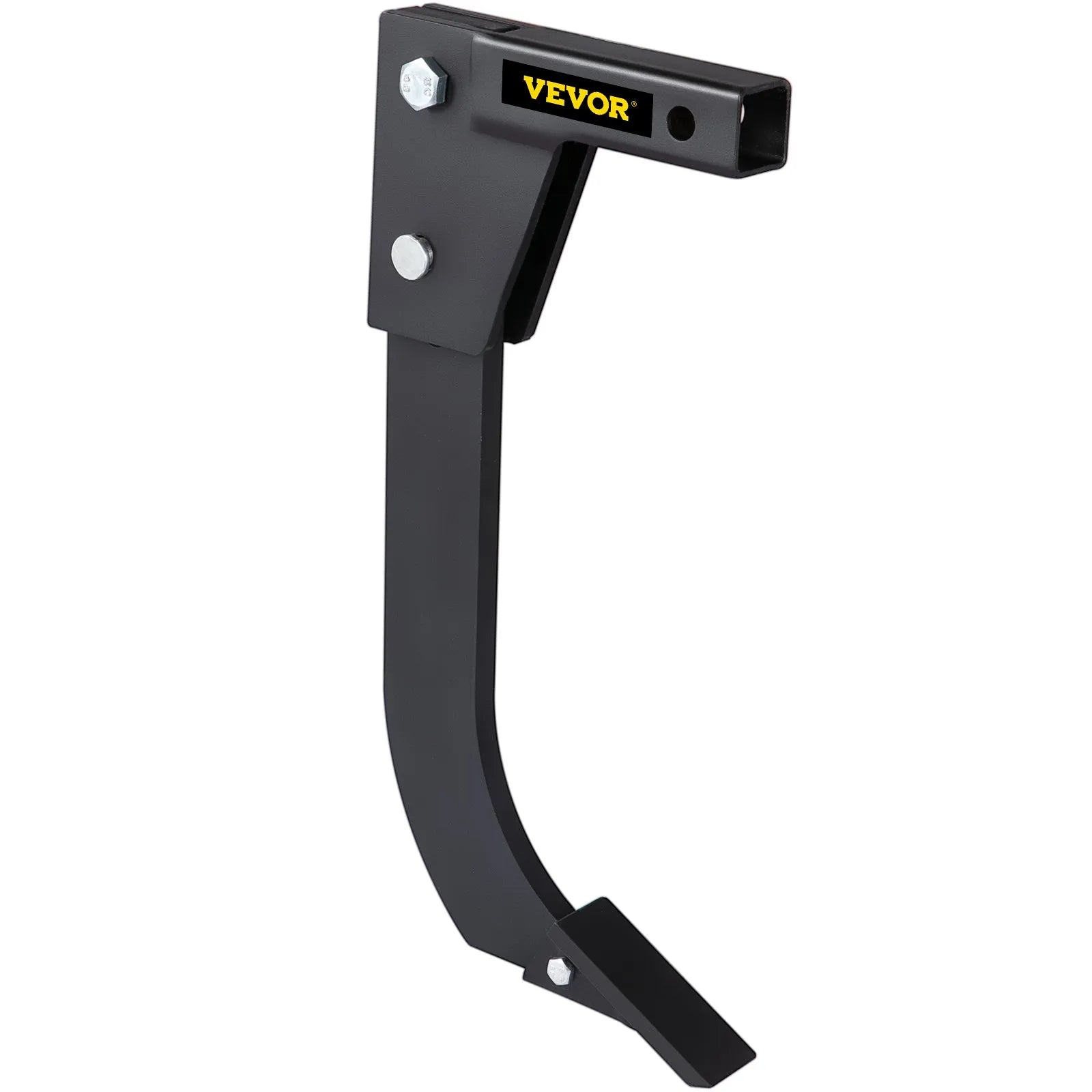 VEVOR Tractor Hitch Mounted Ripper, Heavy-Duty 18 Inch Box Scraper Shank, with 4 Hole Sites Box Blade, 2 Locating Pins Ripper Shanks, 2 Plough Tips Box Blade Shank Teeth, for CAT 0 and CAT 1 tractors