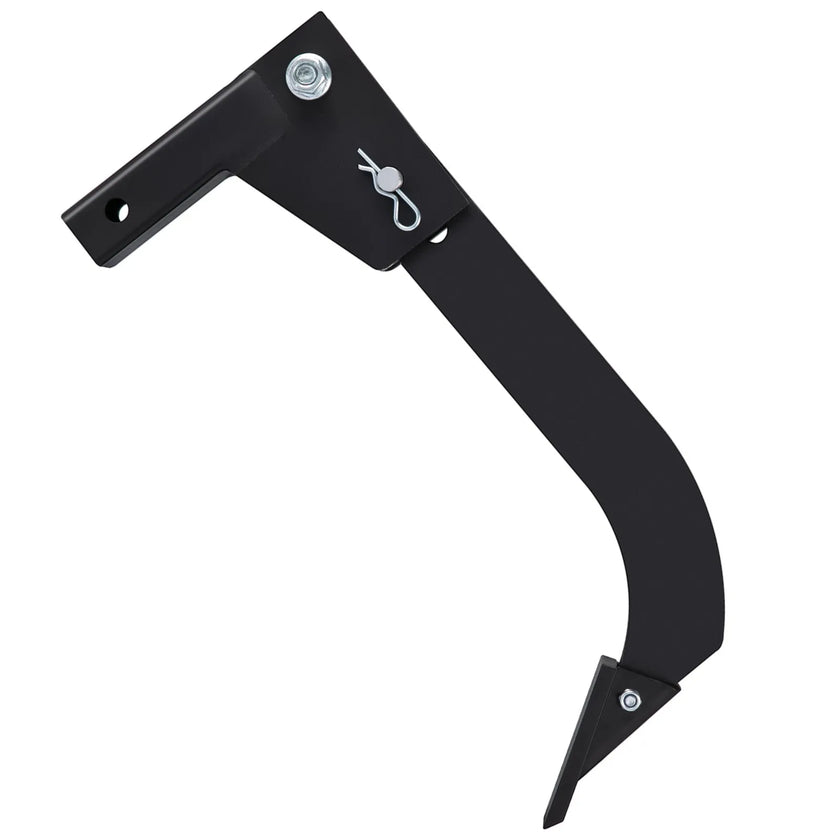 VEVOR Tractor Hitch Mounted Ripper, Heavy-Duty 18 Inch Box Scraper Shank, with 4 Hole Sites Box Blade, 2 Locating Pins Ripper Shanks, 2 Plough Tips Box Blade Shank Teeth, for CAT 0 and CAT 1 tractors