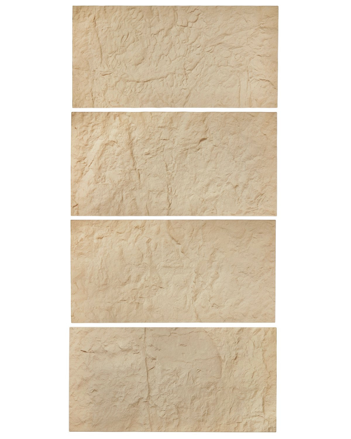 VEVOR 3D Wall Panels 4 Pack 48x24'' PU Stone-Look 32 Sq.Ft Coverage Stone Yellow