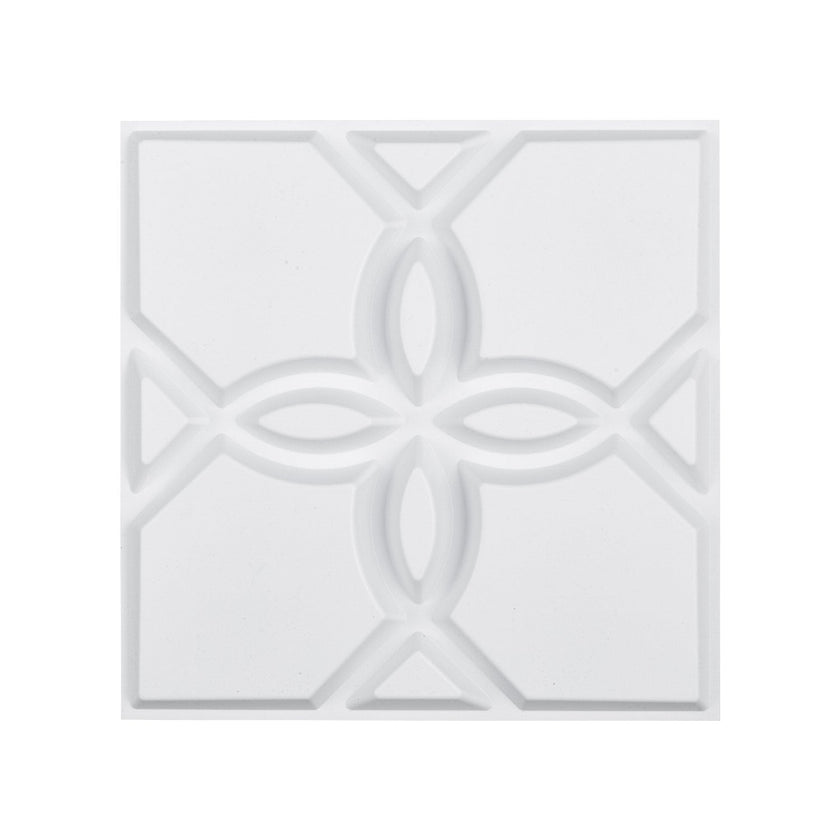 VEVOR 3D Wall Panels 33-Pack 11.81x11.81'' PVC 32 Sq.Ft Coverage Floral White