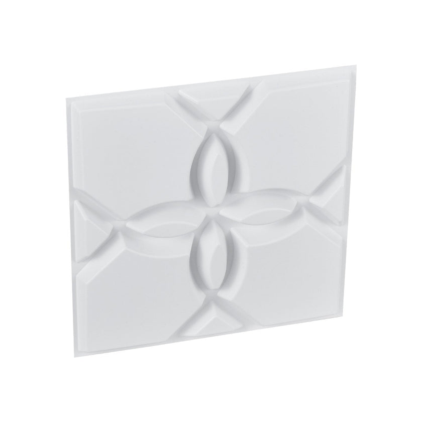 VEVOR 3D Wall Panels 33-Pack 11.81x11.81'' PVC 32 Sq.Ft Coverage Floral White