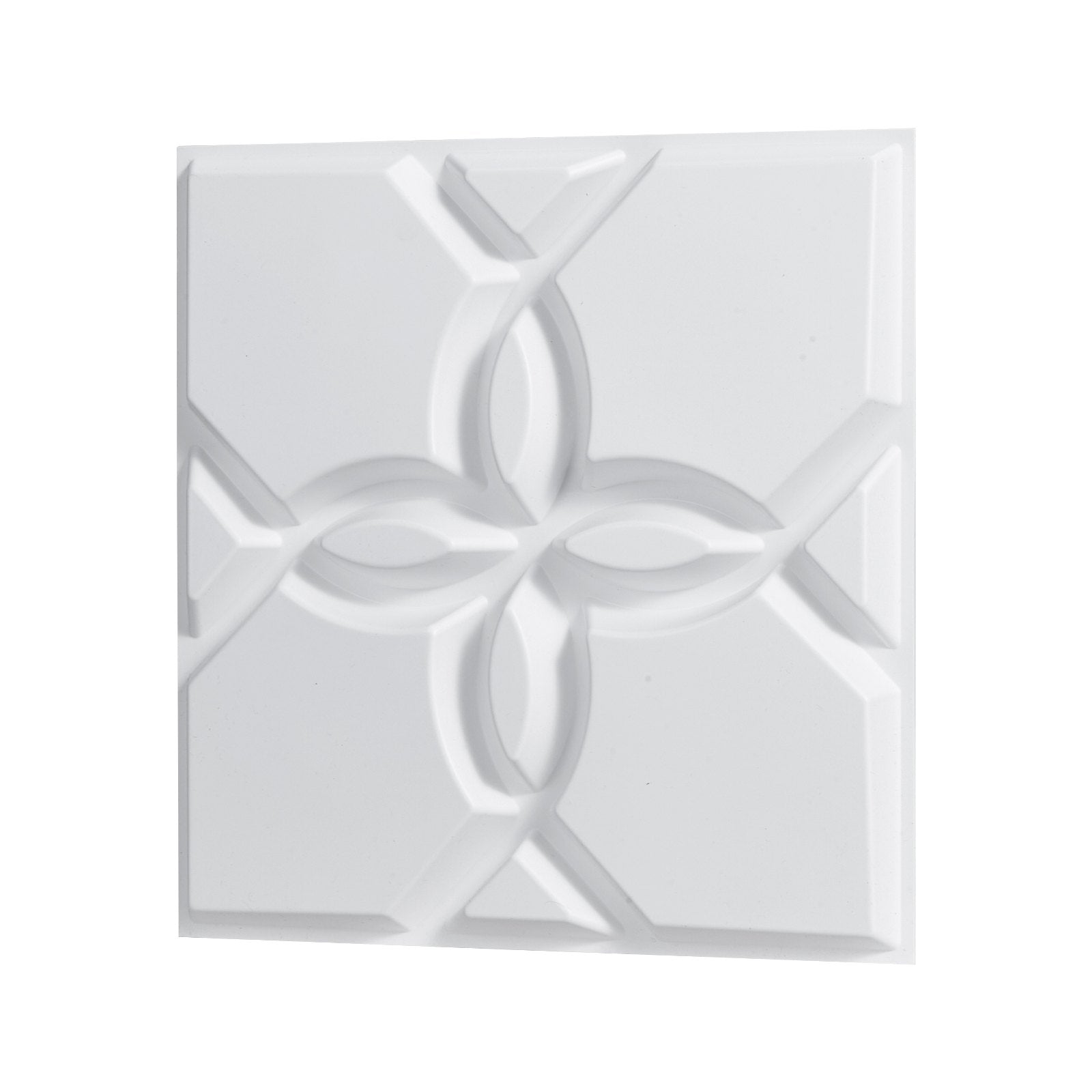 VEVOR 3D Wall Panels 33-Pack 11.81x11.81'' PVC 32 Sq.Ft Coverage Floral White