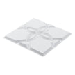 VEVOR 3D Wall Panels 33-Pack 11.81x11.81'' PVC 32 Sq.Ft Coverage Floral White