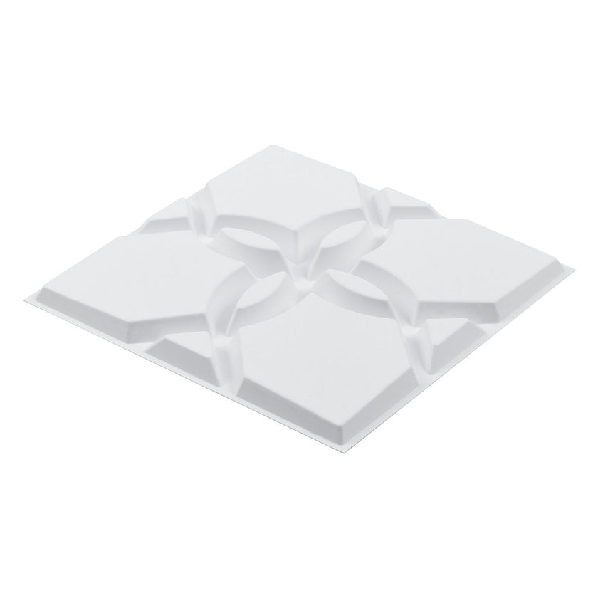 VEVOR 3D Wall Panels 33-Pack 11.81x11.81'' PVC 32 Sq.Ft Coverage Floral White