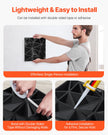 VEVOR 3D Wall Panels 33-Pack 11.81x11.81'' PVC 32 Sq.Ft Coverage Diamond Black