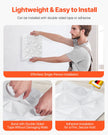 VEVOR 3D Wall Panels 33-Pack 11.81x11.81'' PVC 32 Sq.Ft Coverage Diamond White
