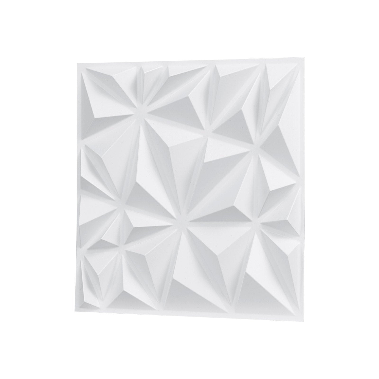VEVOR 3D Wall Panels 33-Pack 11.81x11.81'' PVC 32 Sq.Ft Coverage Diamond White