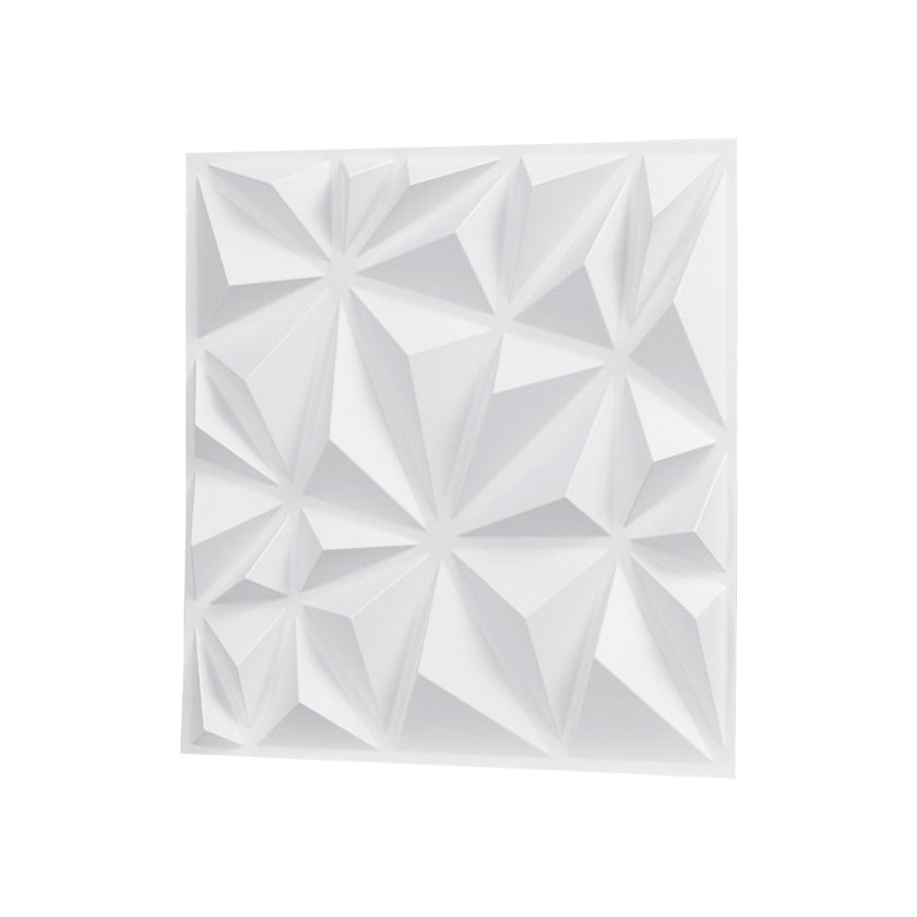 VEVOR 3D Wall Panels 33-Pack 11.81x11.81'' PVC 32 Sq.Ft Coverage Diamond White