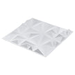 VEVOR 3D Wall Panels 33-Pack 11.81x11.81'' PVC 32 Sq.Ft Coverage Diamond White