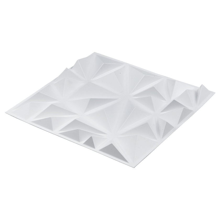 VEVOR 3D Wall Panels 33-Pack 11.81x11.81'' PVC 32 Sq.Ft Coverage Diamond White