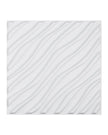 VEVOR 3D Wall Panels 12-Pack 19.7x19.7'' PVC 32 Sq.Ft Coverage Wave Matte White