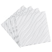 VEVOR 3D Wall Panels 12-Pack 19.7x19.7'' PVC 32 Sq.Ft Coverage Wave Matte White