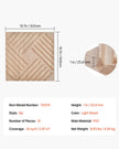 VEVOR 3D Slat Wall Panels 12-Pack 19.7x19.7'' PVC 32 Sq.Ft Coverage Light Wood