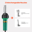 VEVOR Hot Air Plastic Welder 1600W PVC TPO Vinyl Heat Gun Torch & 5 Accessories