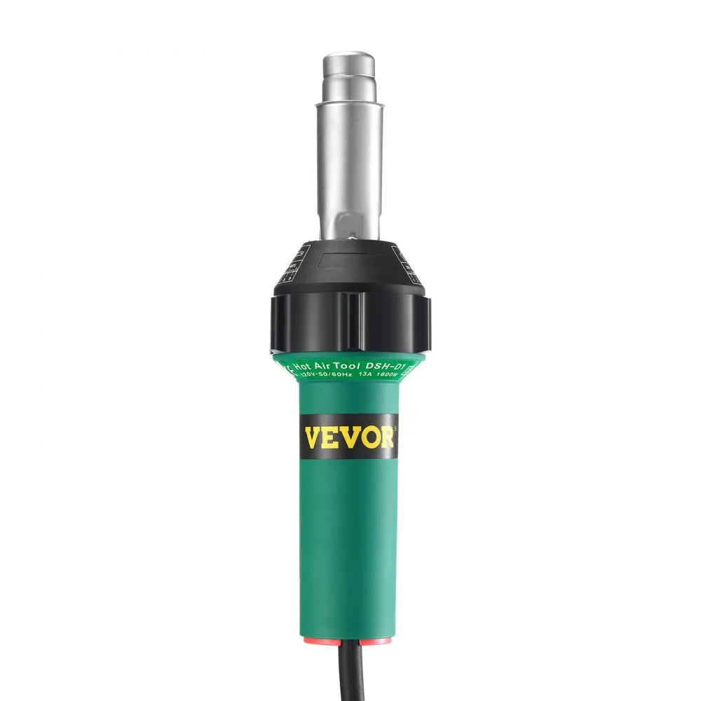 VEVOR Hot Air Plastic Welder 1600W PVC TPO Vinyl Heat Gun Torch & 11 Accessories