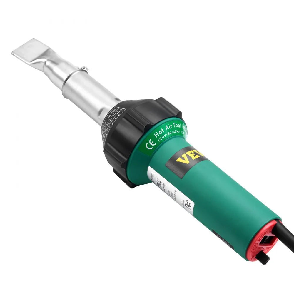 VEVOR Hot Air Plastic Welder 1600W PVC TPO Vinyl Heat Gun Torch & 11 Accessories