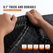 VEVOR Garage Floor Mats 2 Rolls 14.7 x 3.6 Ft Garage Mat 2.5mm Thickness Black Garage Flooring PVC Garage Mats for Under Car