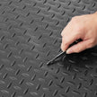 VEVOR Garage Floor Mats 2 Rolls 17 x 3.6 Ft Garage Mat 2.5mm Thickness Black Garage Flooring PVC Garage Mats for Under Car