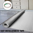 VEVOR Garage Floor Mat 4.9x13ft Vinyl Garage Flooring Roll Anti-Slide Diamond Texture Silver Garage Mats for Under Car 63.7sqft Covering Space DIY PVC Garage Floor Mat for Gyms Boats Car Trailer