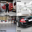 VEVOR Garage Floor Mat 4.9x13ft Vinyl Garage Flooring Roll Anti-Slide Diamond Texture Silver Garage Mats for Under Car 63.7sqft Covering Space DIY PVC Garage Floor Mat for Gyms Boats Car Trailer