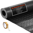 VEVOR Garage Floor Roll, 4 x 10 ft Garage Flooring Mat, 2.2 mm Thickened PVC Diamond Plate Floor Protector Mat with Double-sided Tape, Non-Slip, Easy to Clean for Warehouse, Gyms, Trailer, Black