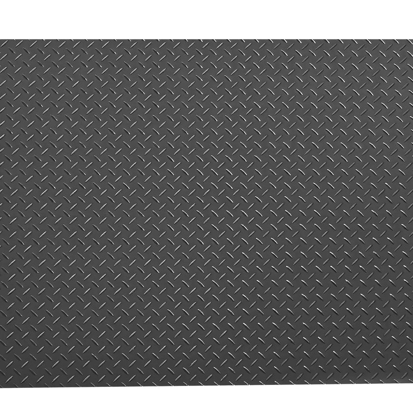 VEVOR Garage Floor Roll, 4 x 10 ft Garage Flooring Mat, 2.2 mm Thickened PVC Diamond Plate Floor Protector Mat with Double-sided Tape, Non-Slip, Easy to Clean for Warehouse, Gyms, Trailer, Black