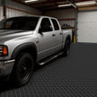VEVOR Garage Floor Roll, 7.5 x 17 ft Garage Flooring Mat, 2.2 mm Thickened PVC Diamond Plate Floor Protector Mat with Double-sided Tape, Non-Slip, Easy to Clean for Warehouse, Gyms, Trailer, Black